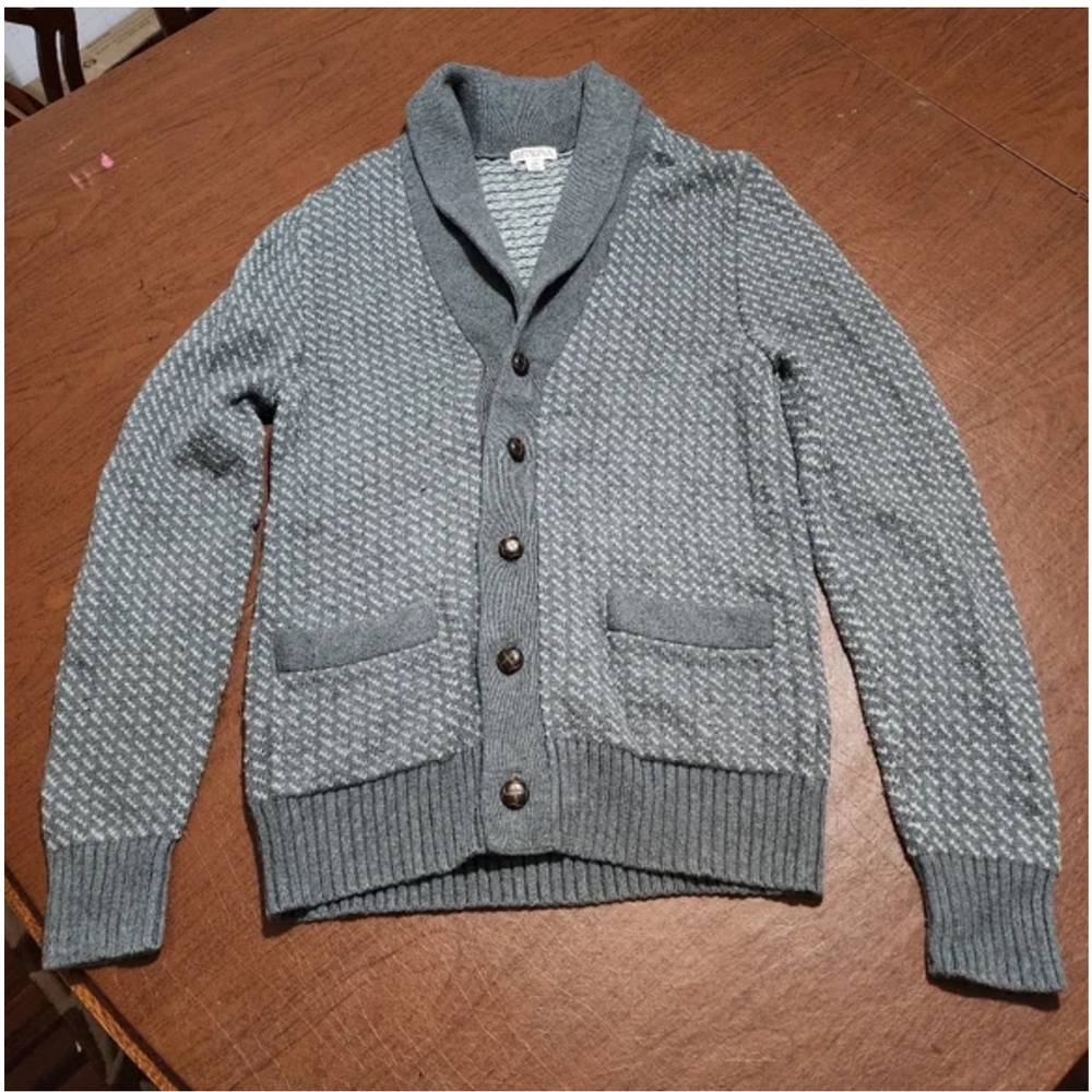 Merona Gray Button-Up Cardigan Sweater
